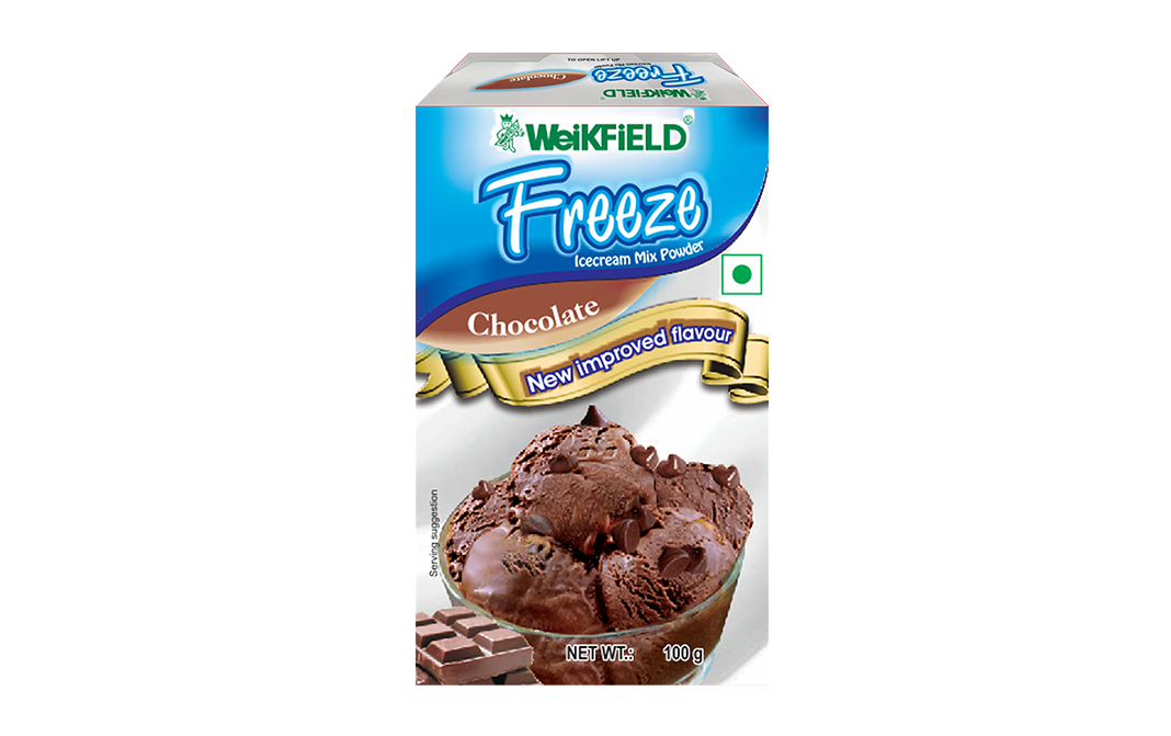 Weikfield Freeze Ice Cream Mix Powder Chocolate   Box  100 grams